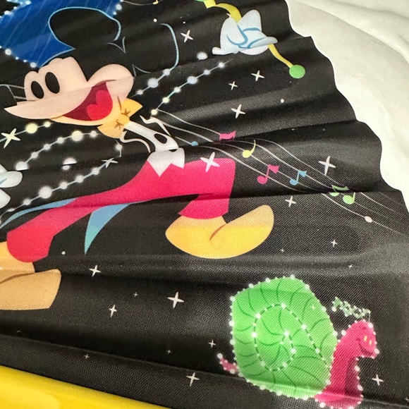 NWT. Disney Large fan with Electrical Parade Folding Hand Fan. - Picture 6 of 8